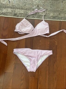 Lavendar  Lilac Bikini set twist top